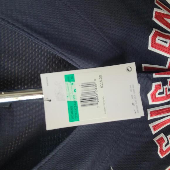 Cleveland MLB Nike Women's Jersey - Dark Navy - Size XL - Picture 5 of 5